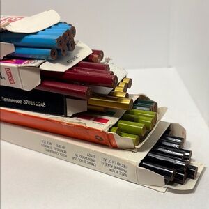 5 boxes Assorted Colored Pencils Set Berol Verithin, Fabercastell, 58‎ pieces C1